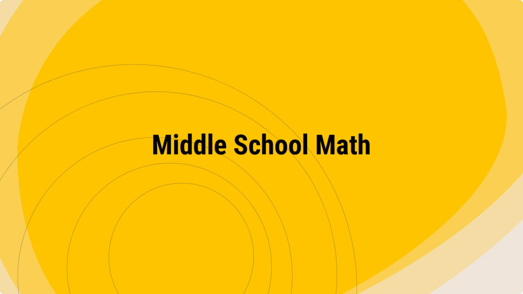 Middle School Math